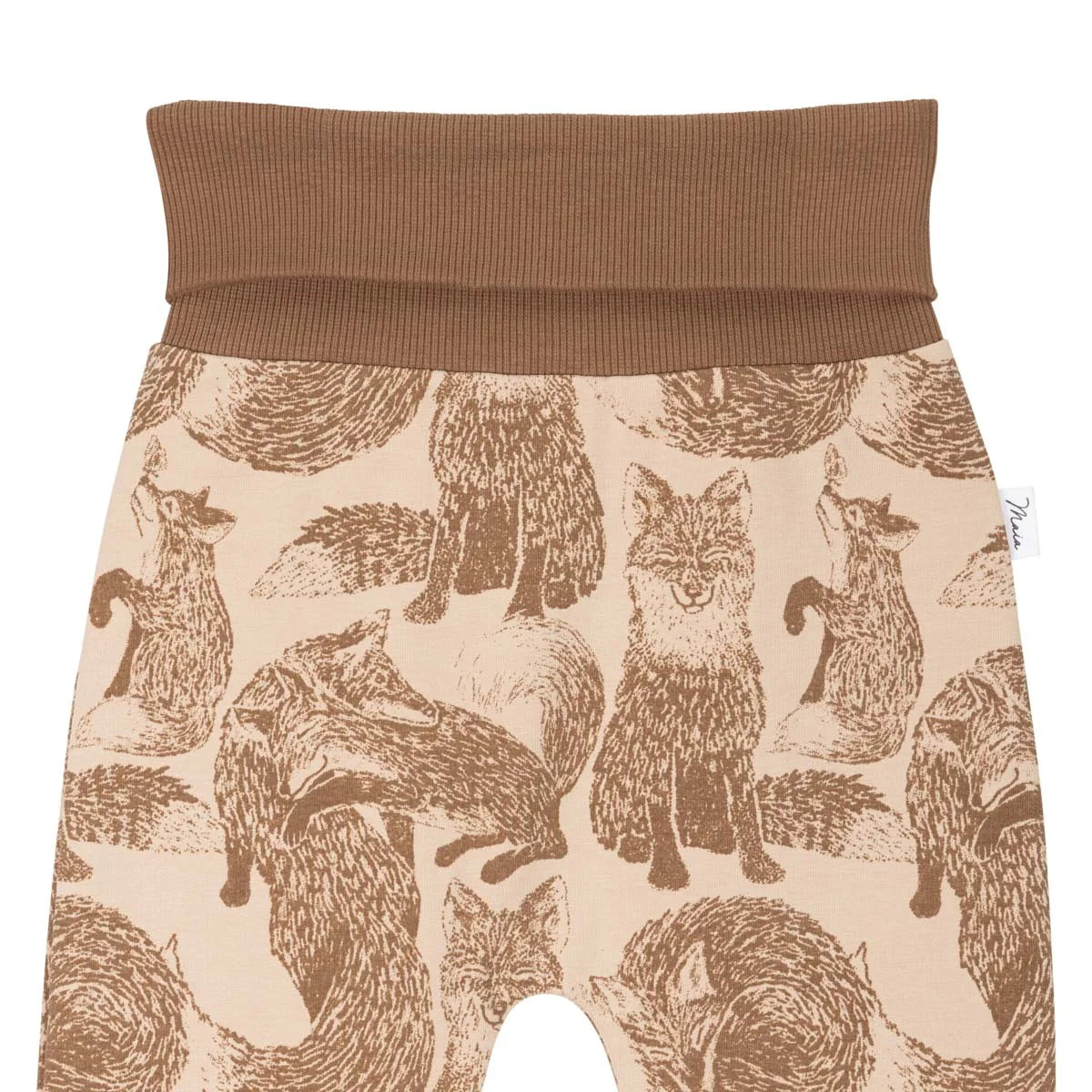 Ma-ia Family - Foxes babies sweatpants, beige