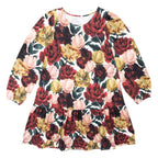 Ma-ia Family - ADULTS/Erwachsene Laura dress, Bloomy, dark red