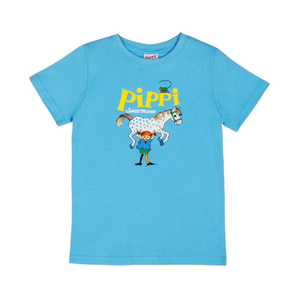 Pippi Langstrumpf - blaues Pippi Langstrumpf Bio-Shirt