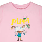 Pippi Langstrumpf - pinkfarbenes Pippi Langstrumpf Bio-Shirt wenige Größen verfügbar !