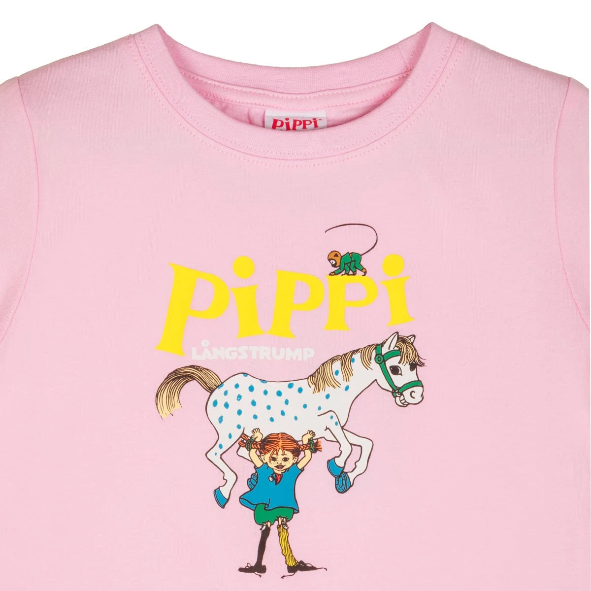 Pippi Langstrumpf - pinkfarbenes Pippi Langstrumpf Bio-Shirt wenige Größen verfügbar !