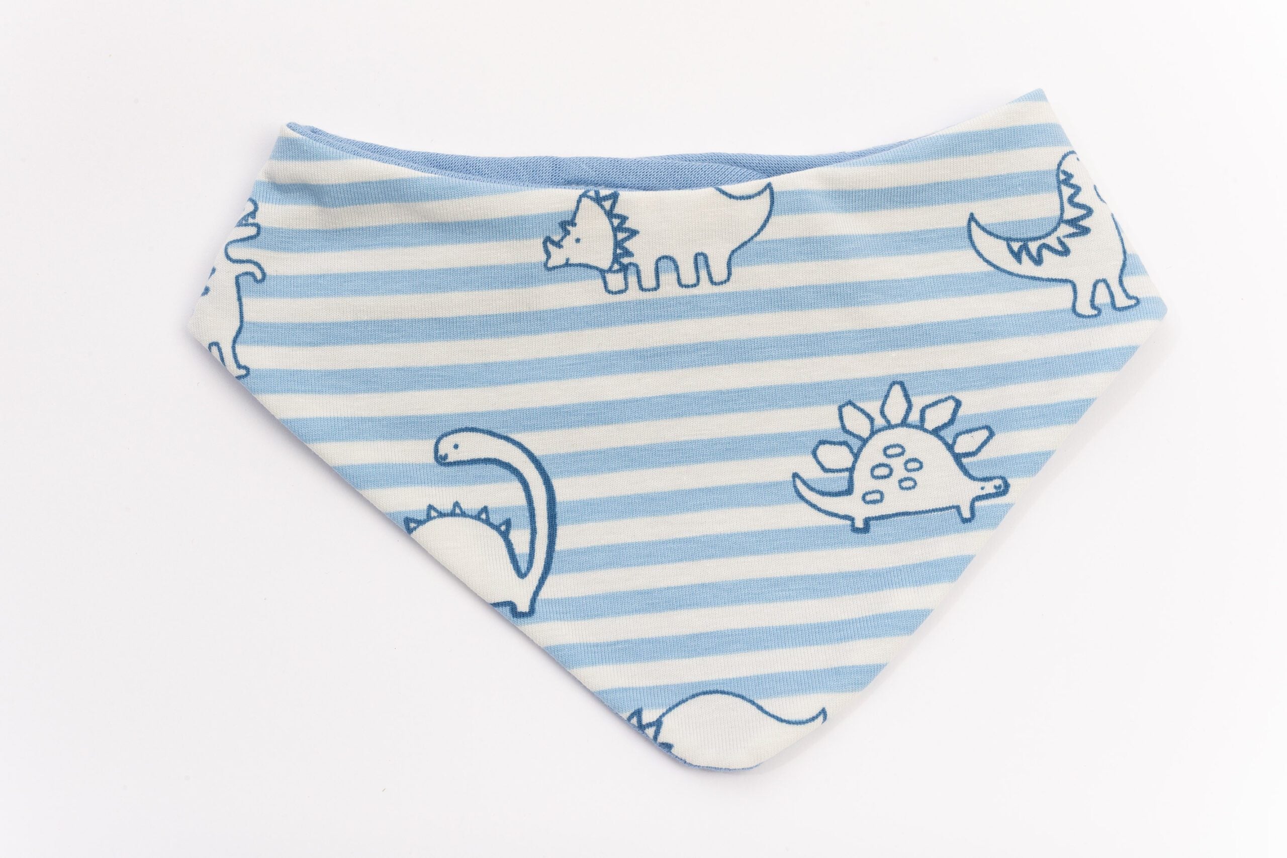 SOFIE & PAUL - Wendehalstuch Dinosaurier hellblau gestreift