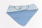 SOFIE & PAUL - Wendehalstuch Dinosaurier hellblau gestreift