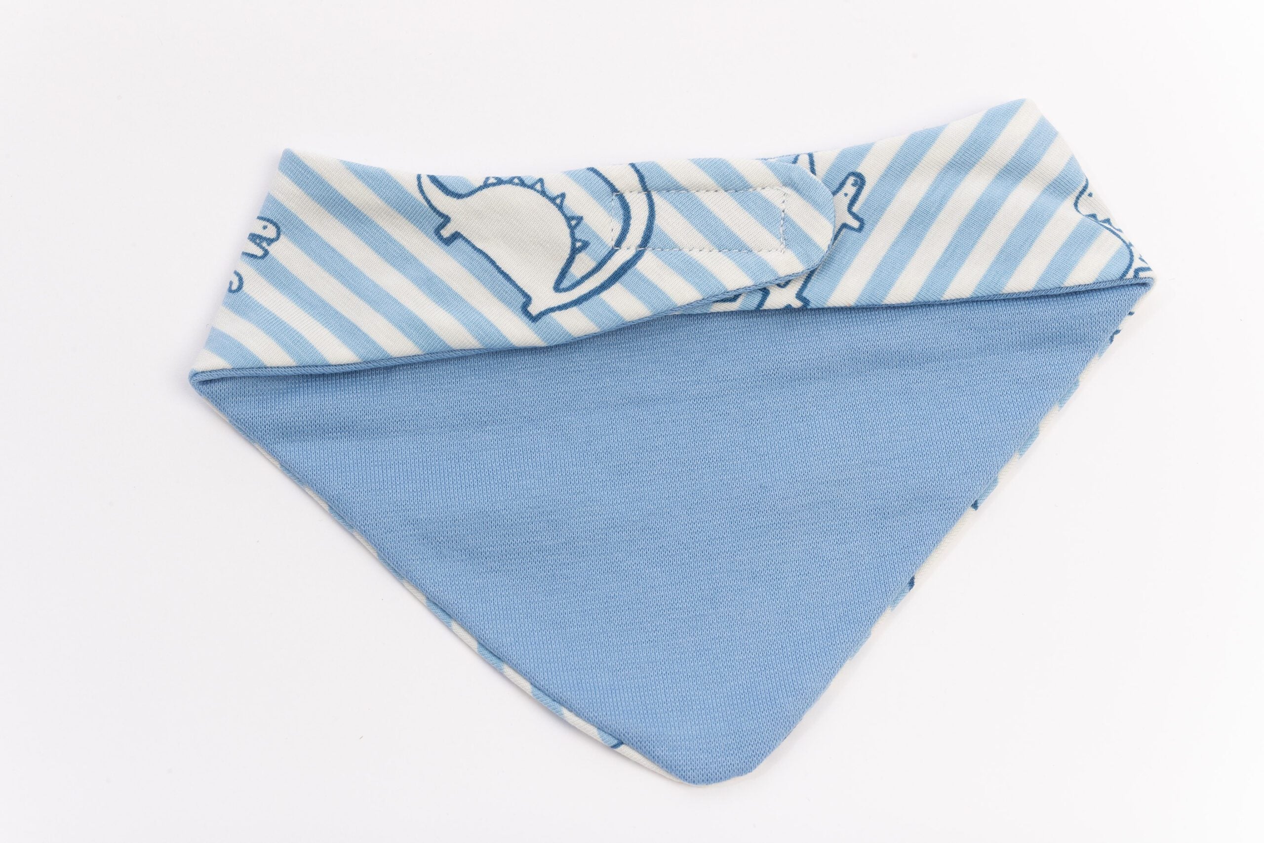 SOFIE & PAUL - Wendehalstuch Dinosaurier hellblau gestreift