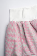 SOFIE & PAUL - Pumphose aus Baumwolljaquard rosa/hellgrau noch in Gr. 68/74 vorrätig