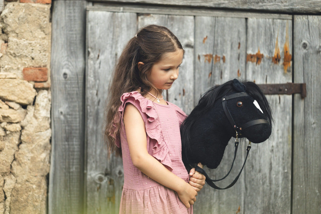 Steckenpferd "Tarik" oder "Black Beauty" schwarz in hochwertigster Verarbeitung
