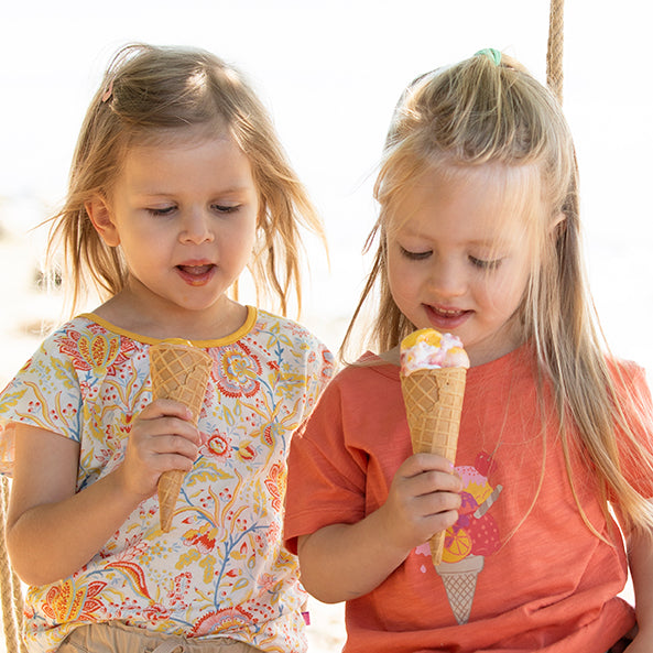 ENFANT TERRIBLE - Shirt mit Eisdruck in mandarin