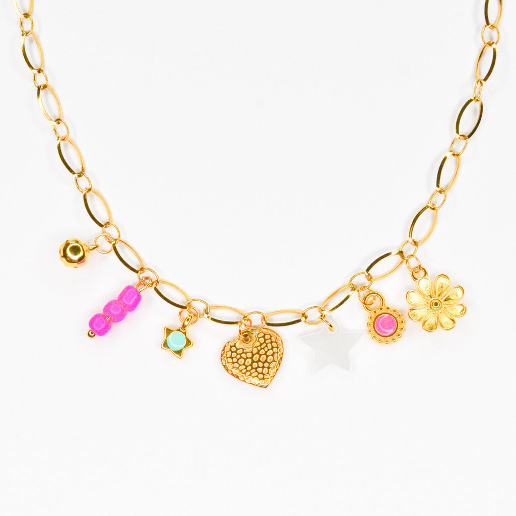 Charm-Halskette goldenes Herz reduziert!