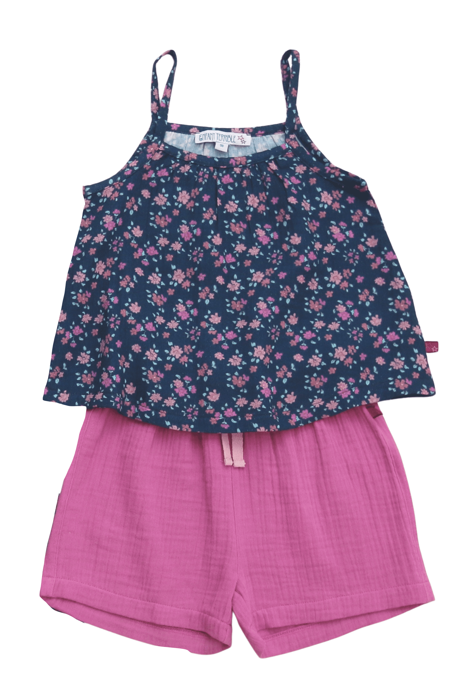 ENFANT TERRIBLE - Musseline Shorts in dark magenta -40% reduziert!