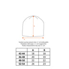 Ma-ia Mütze mit Pflaumenprint hellrosa