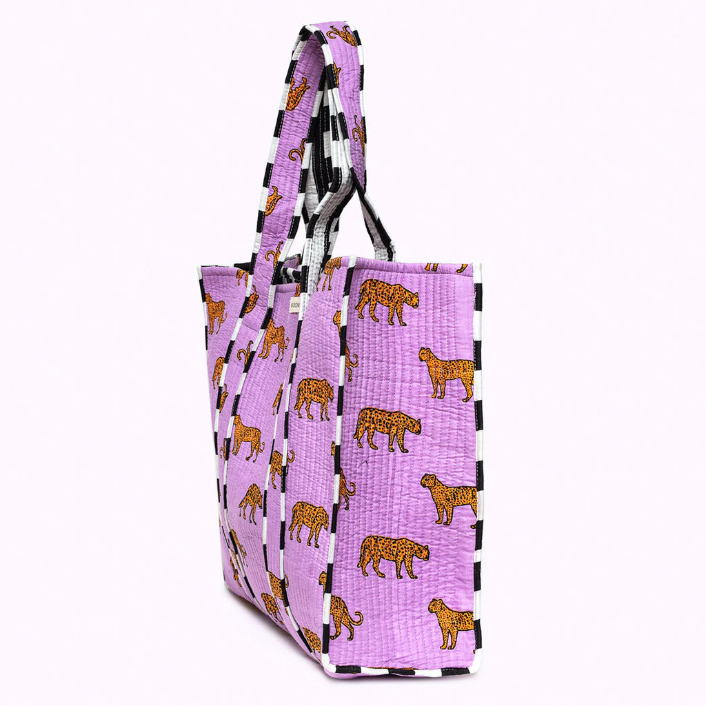 kikooni - Wendbarer XL Shopper "Purple Leo"