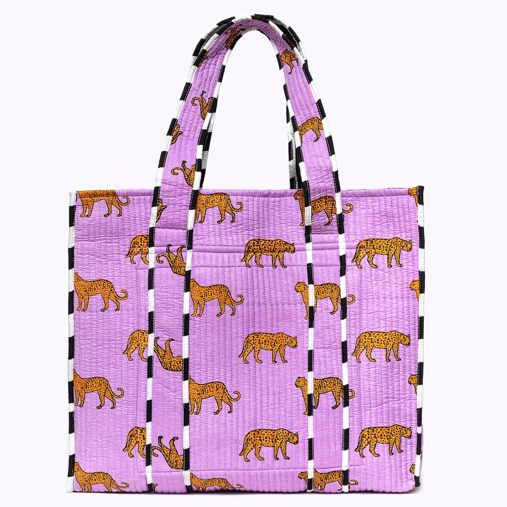 kikooni - Wendbarer XL Shopper "Purple Leo"