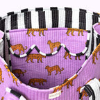 kikooni - Wendbarer XL Shopper "Purple Leo"