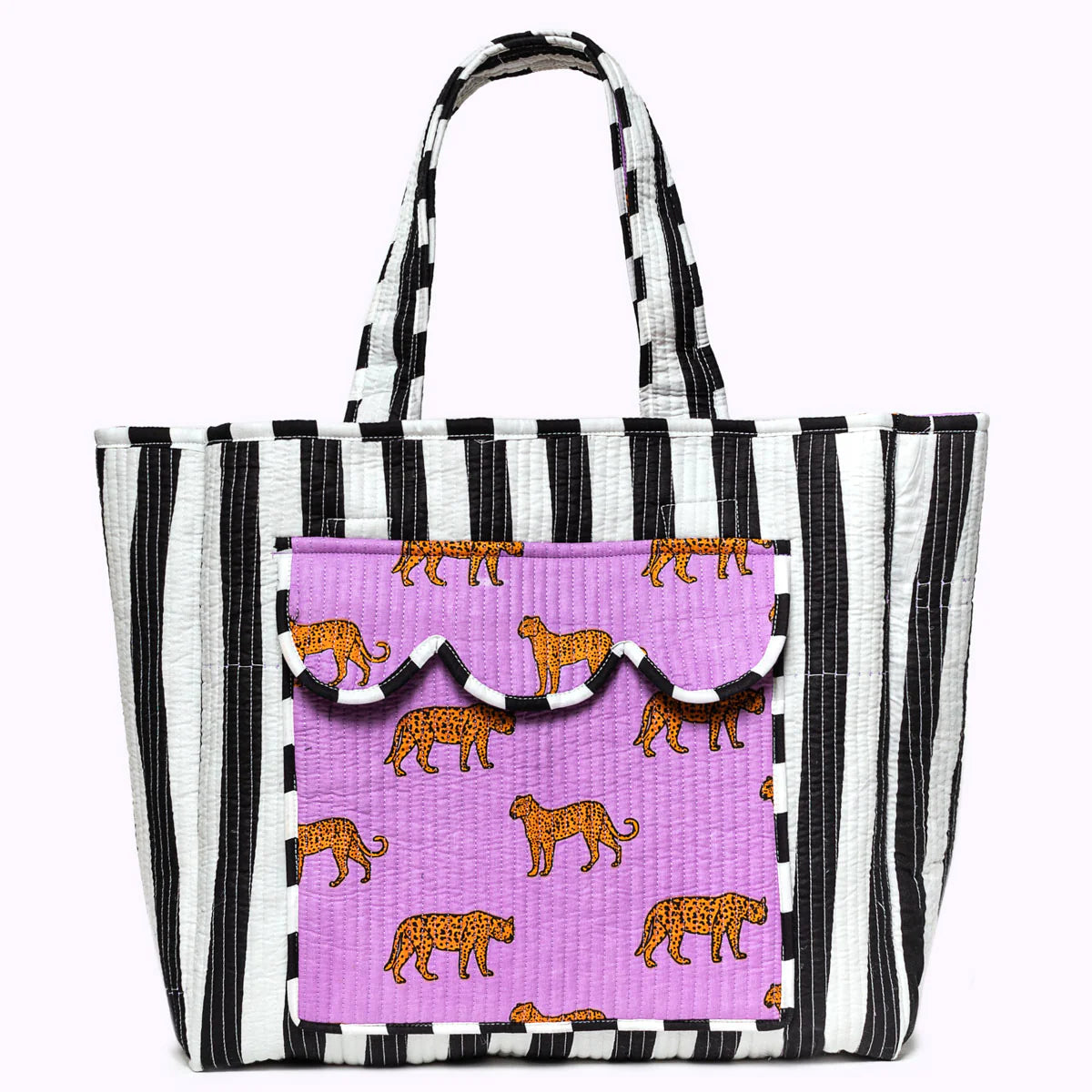 kikooni - Wendbarer XL Shopper "Purple Leo"