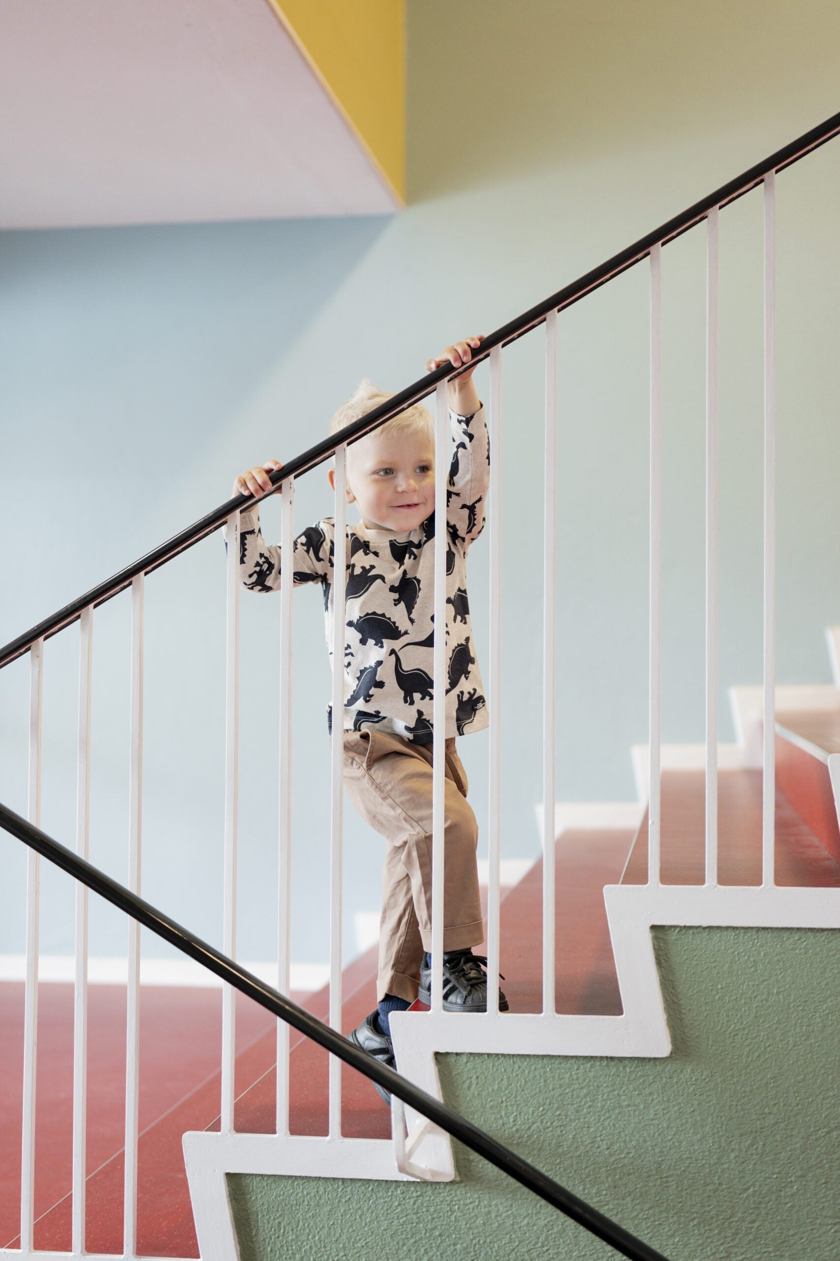 Hust & Claire HC Anton All Dinos - Dinosaurier Langarmshirt beige/marine