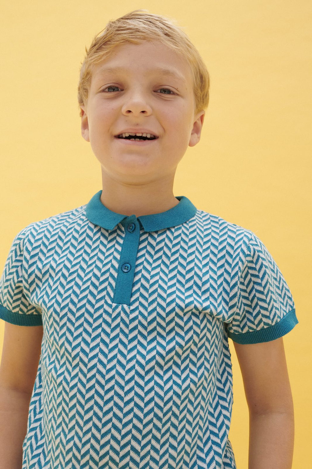 Lily Balou - Polo Gilles Ocean Fishbone Fischgratstrick noch Gr. 122 -60% reduziert!