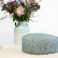 SOFIE & PAUL- Bodensitzkissen Yogakissen "Blue hour" Blumenprint blau