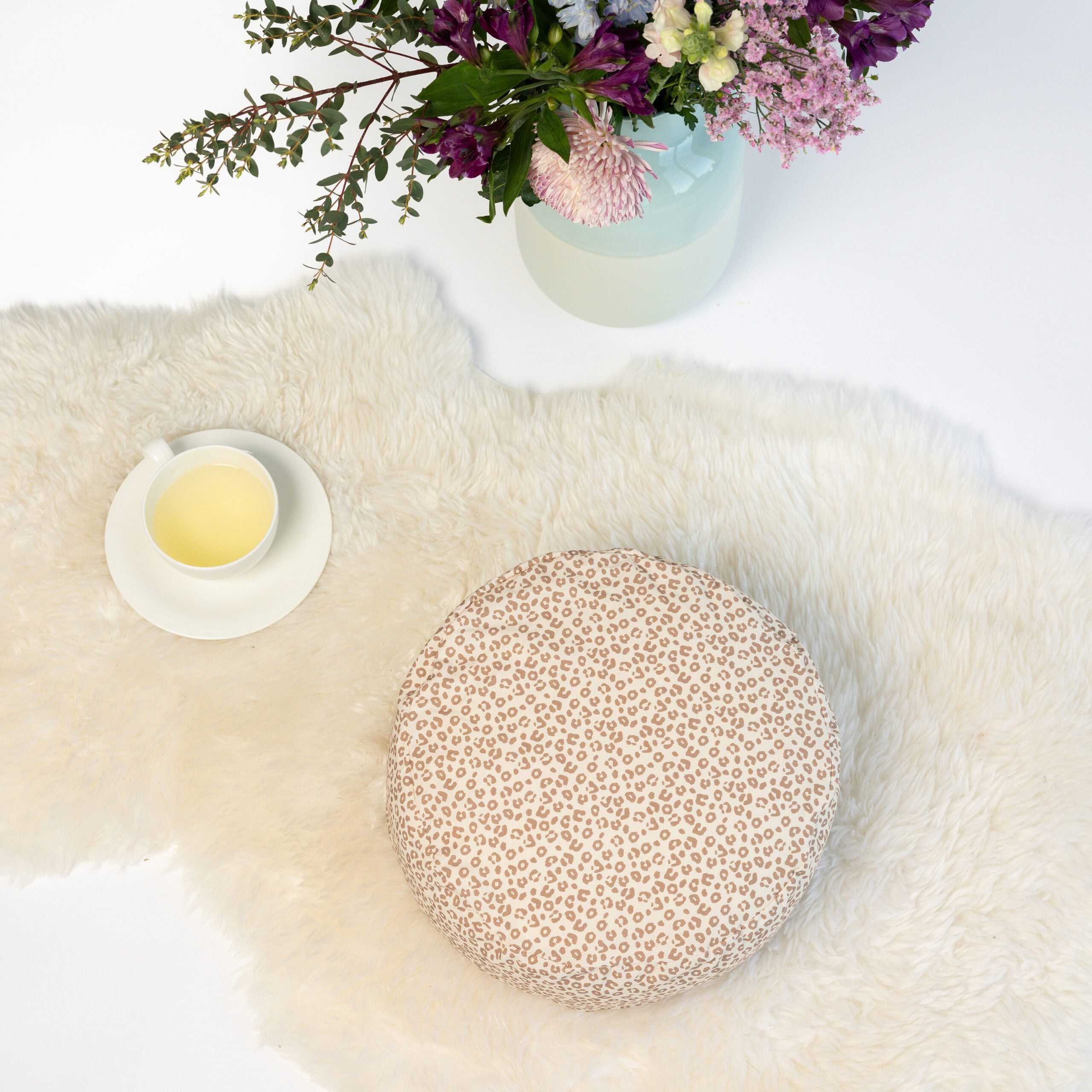 SOFIE & PAUL- Bodensitzkissen Yogakissen "Leo Love" beige/light brown