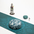 SOFIE & PAUL- Bodensitzkissen Yogakissen "Eucalyptus" petrol