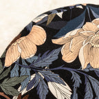 SOFIE & PAUL- Bodensitzkissen Yogakissen "Peony" zarter Pfingstrosendruck  auf Leinen/Viscose