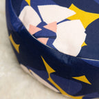 SOFIE & PAUL- Bodensitzkissen Yogakissen "Abstract Rose" rose/dark blue/yellow