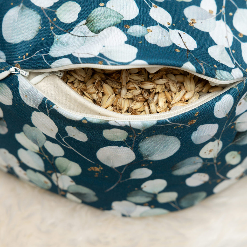 SOFIE & PAUL- Bodensitzkissen Yogakissen "Eucalyptus" petrol