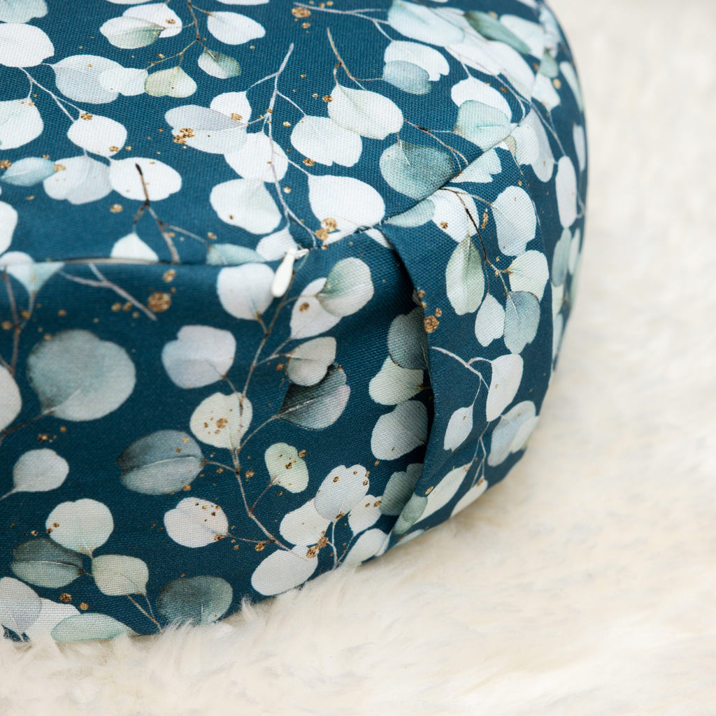 SOFIE & PAUL- Bodensitzkissen Yogakissen "Eucalyptus" petrol