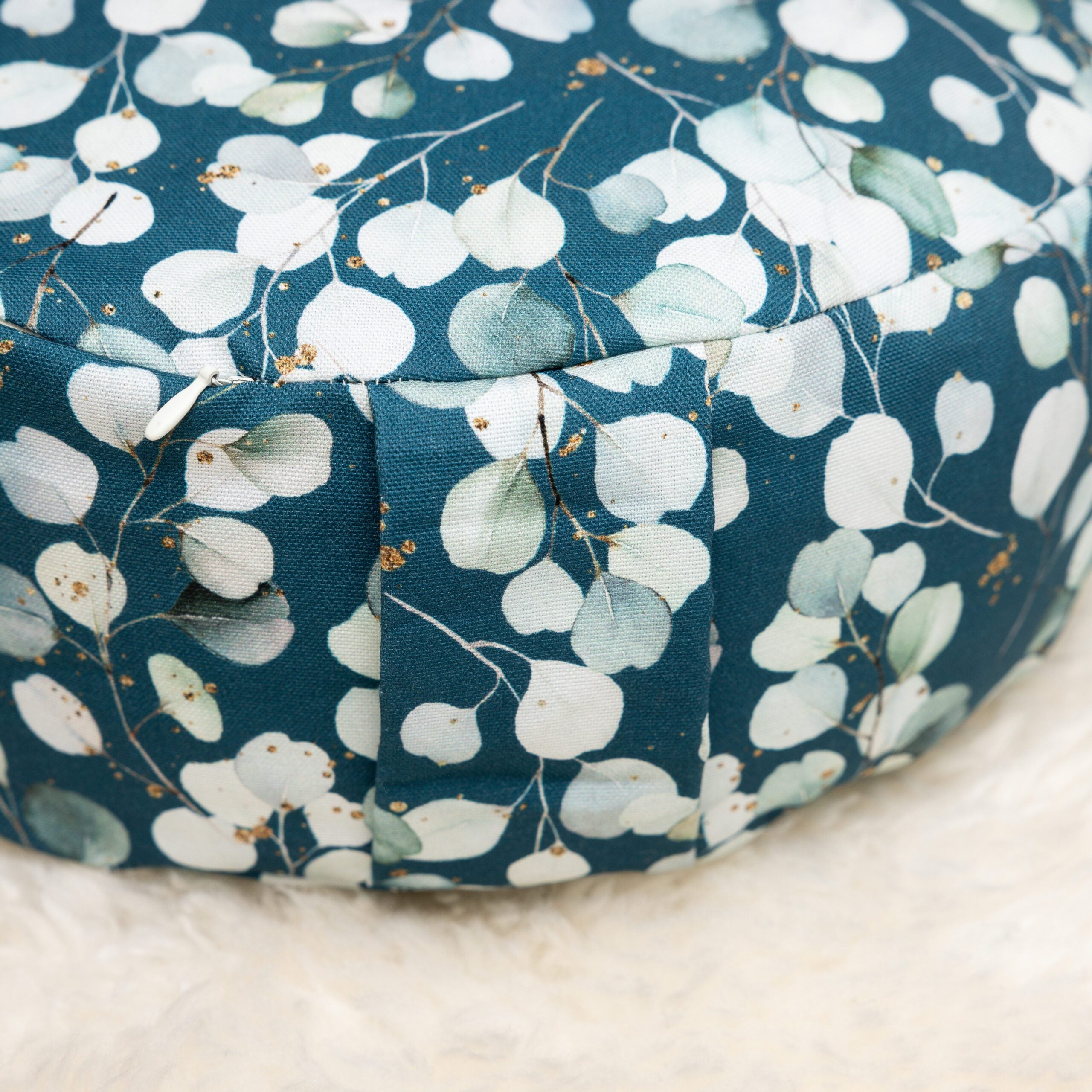 SOFIE & PAUL- Bodensitzkissen Yogakissen "Eucalyptus" petrol