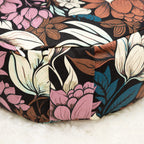 SOFIE & PAUL- Bodensitzkissen Yogakissen "Boho Magnolia" petrol/pink/brown