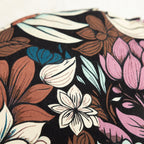 SOFIE & PAUL- Bodensitzkissen Yogakissen "Boho Magnolia" petrol/pink/brown