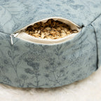 SOFIE & PAUL- Bodensitzkissen Yogakissen "Blue hour" Blumenprint blau