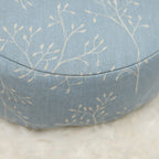 SOFIE & PAUL- Bodensitzkissen Yogakissen "Blaue Stunde" Zweigmotiv blau/beige Einzelstück!