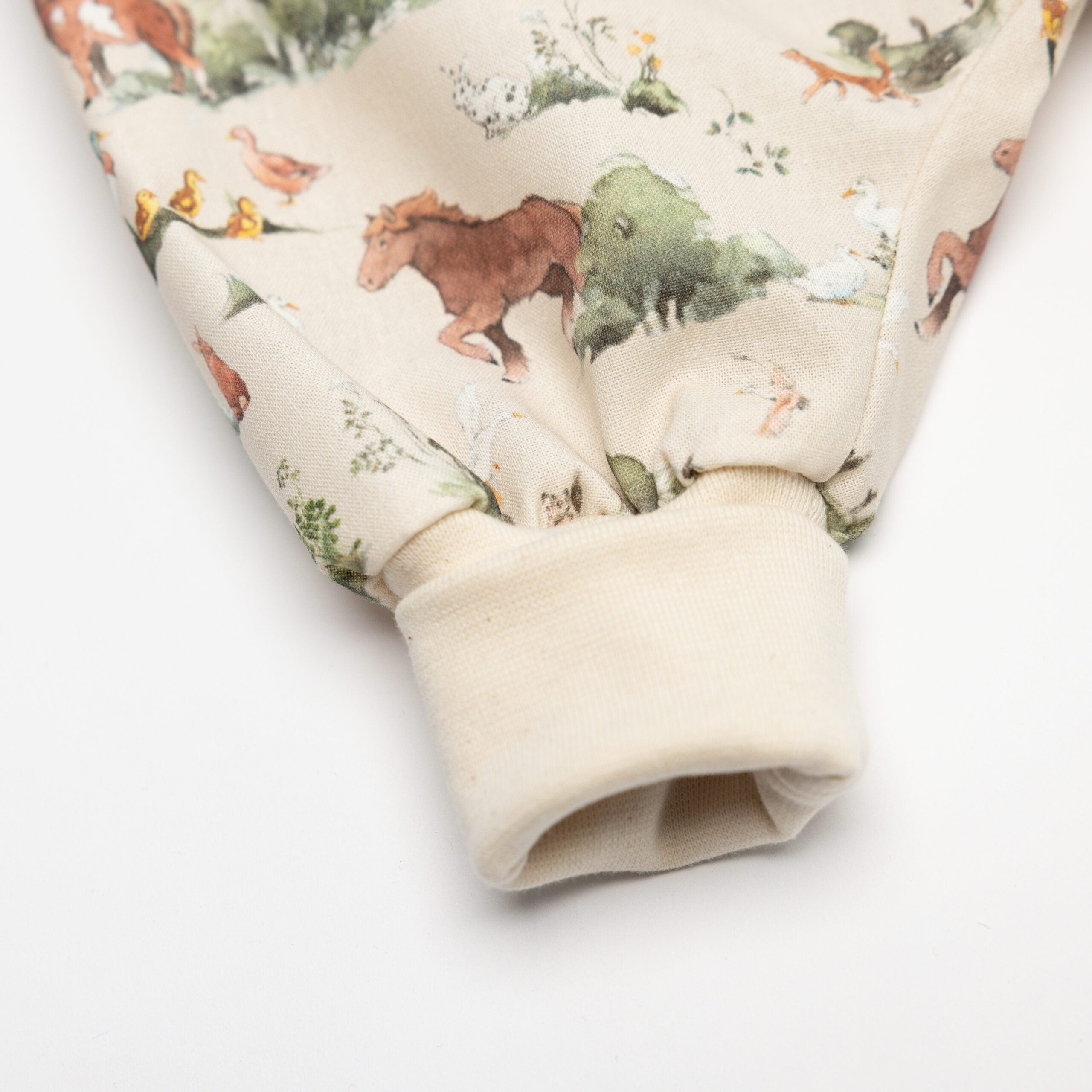 SOFIE & PAUL - Baby Pumphose aus Baumwolle Webstoff Ponyhof Motiv noch in Gr. 80/86 und Gr. 92/98 vorrätig !