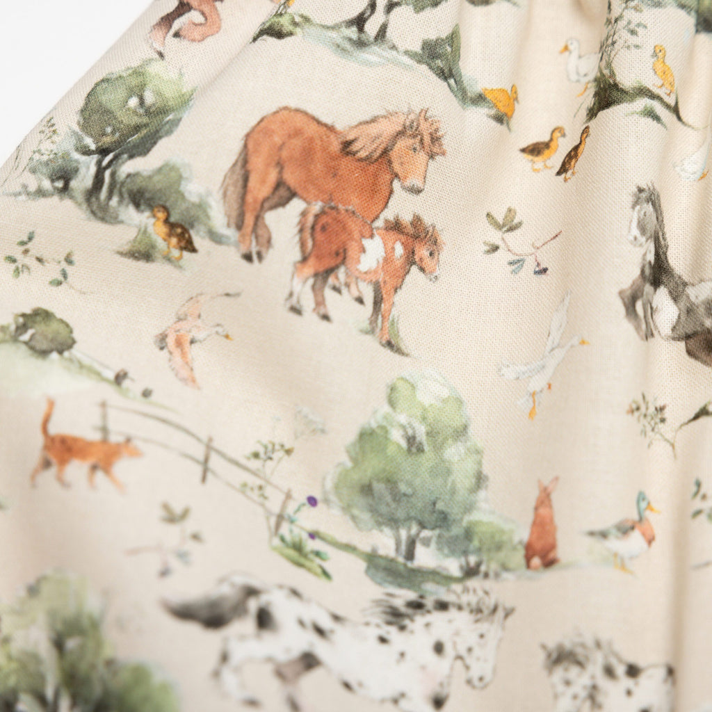 SOFIE & PAUL - Baby Pumphose aus Baumwolle Webstoff Ponyhof Motiv noch in Gr. 80/86 und Gr. 92/98 vorrätig !