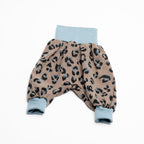 SOFIE & PAUL - Baby Pumphose aus Biobaumwolle Musseline Leopardendruck dunkelbraun wenige Größen!