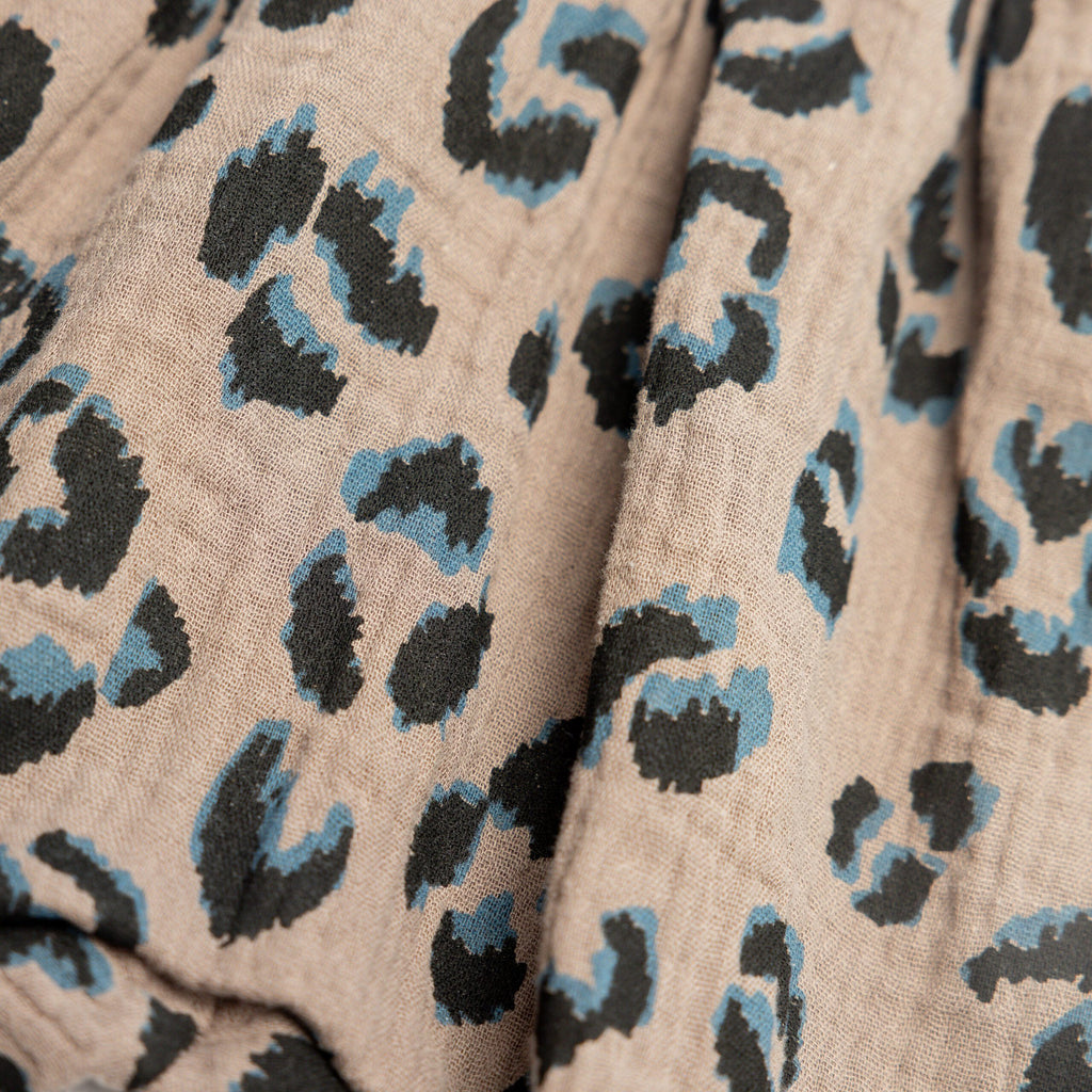 SOFIE & PAUL - Baby Pumphose aus Biobaumwolle Musseline Leopardendruck dunkelbraun wenige Größen!