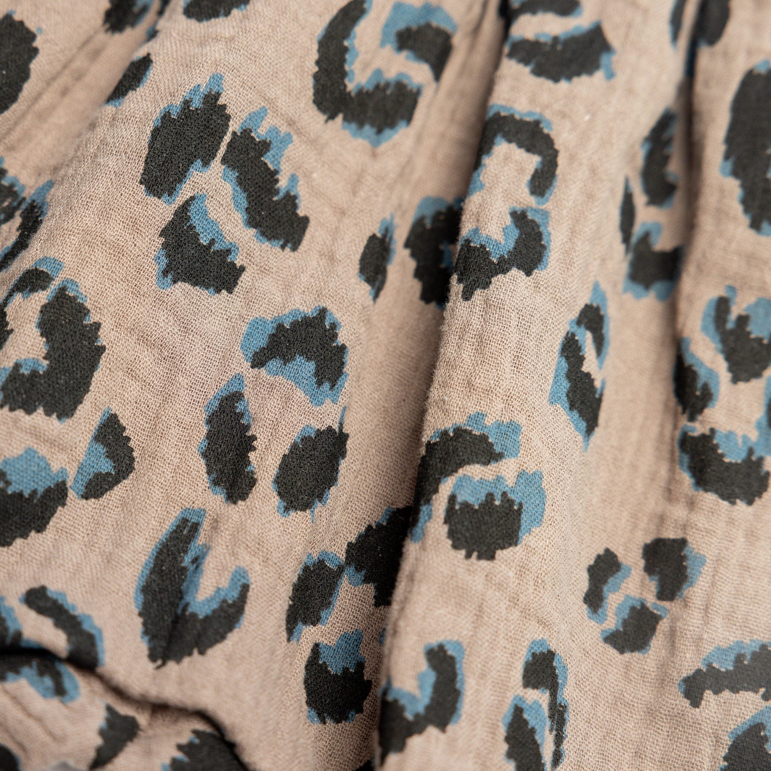 SOFIE & PAUL - Baby Pumphose aus Biobaumwolle Musseline Leopardendruck dunkelbraun wenige Größen!