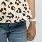 SOFIE & PAUL Leopardenprint Trend Musseline Top creme