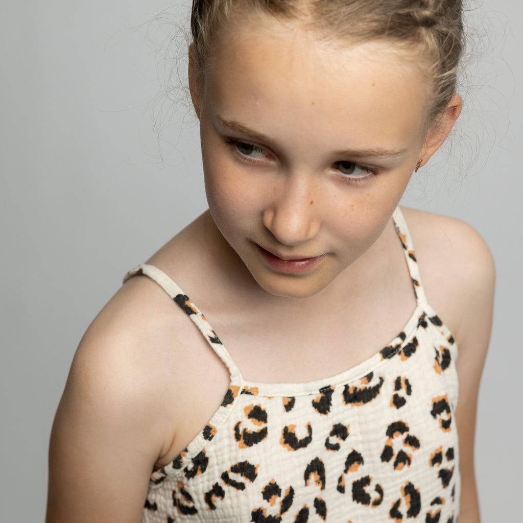 SOFIE & PAUL Leopardenprint Trend Musseline Top creme