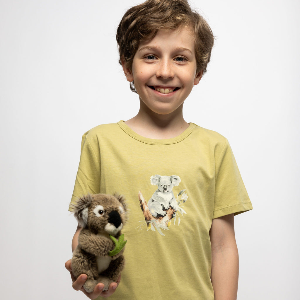 ENFANT TERRIBLE - Biobaumwolle Shirt mit Koala Druck in pale-green