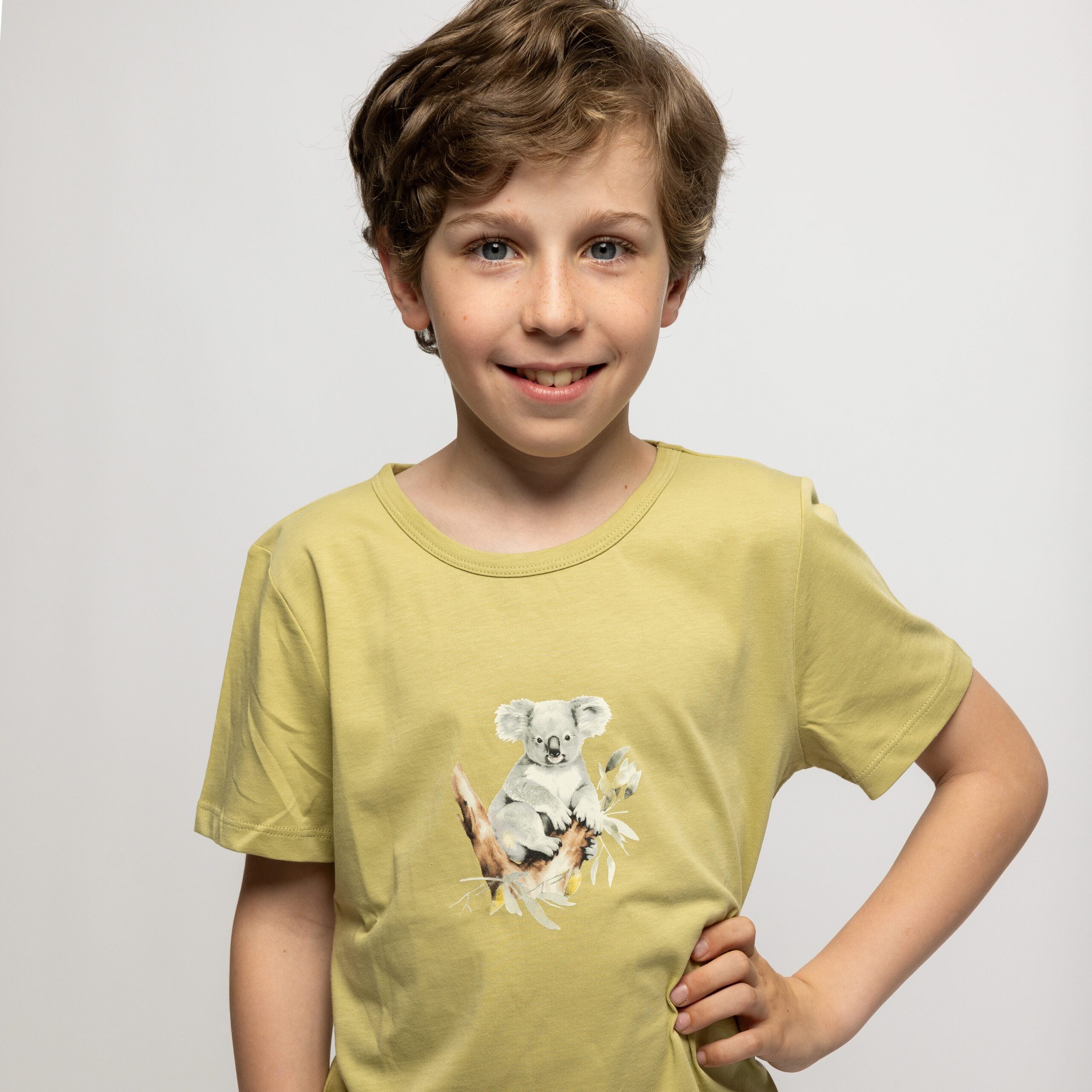 ENFANT TERRIBLE - Biobaumwolle Shirt mit Koala Druck in pale-green