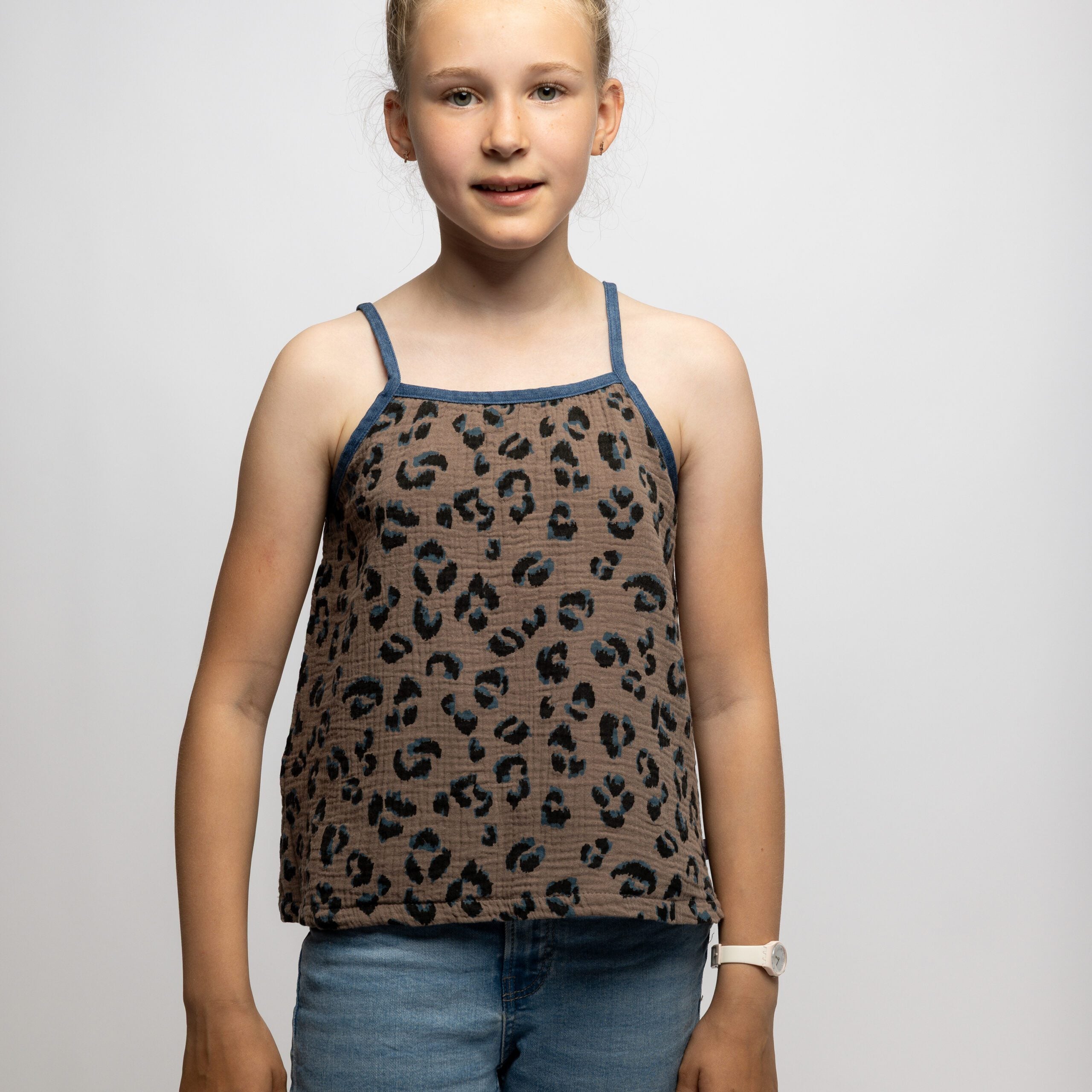 SOFIE & PAUL Leopardenprint Musseline Top braun noch in Gr. 116 und Gr. 122 reduziert!