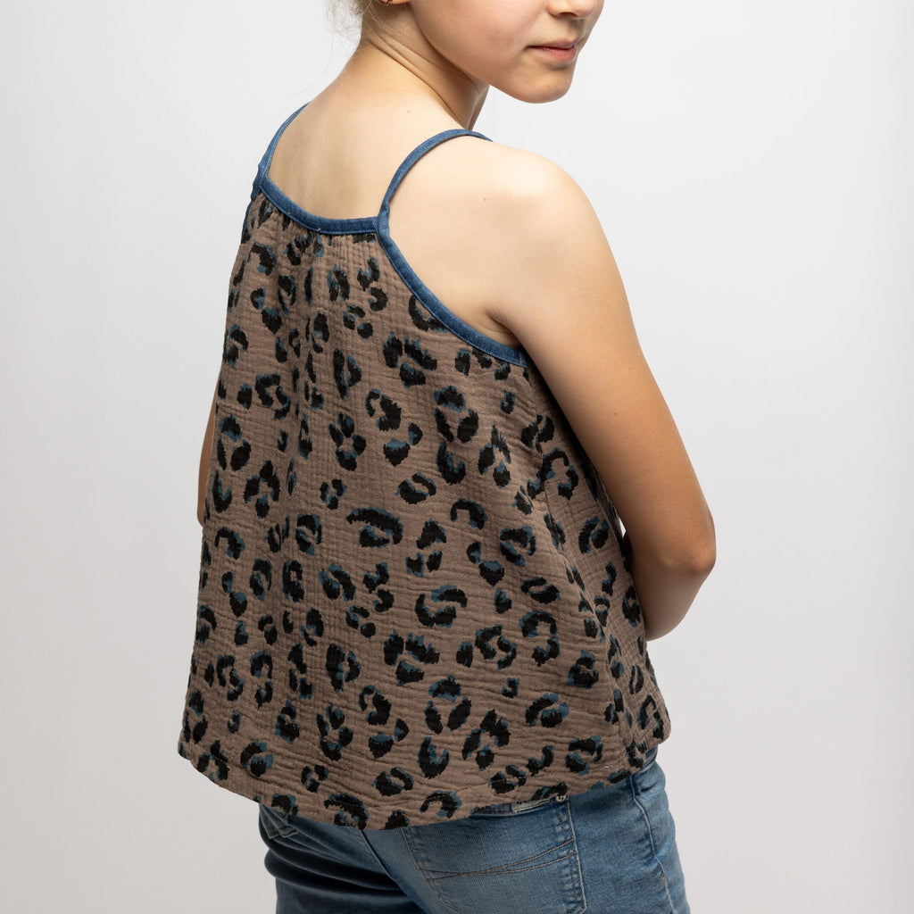 SOFIE & PAUL Leopardenprint Musseline Top braun noch in Gr. 116 und Gr. 122 reduziert!