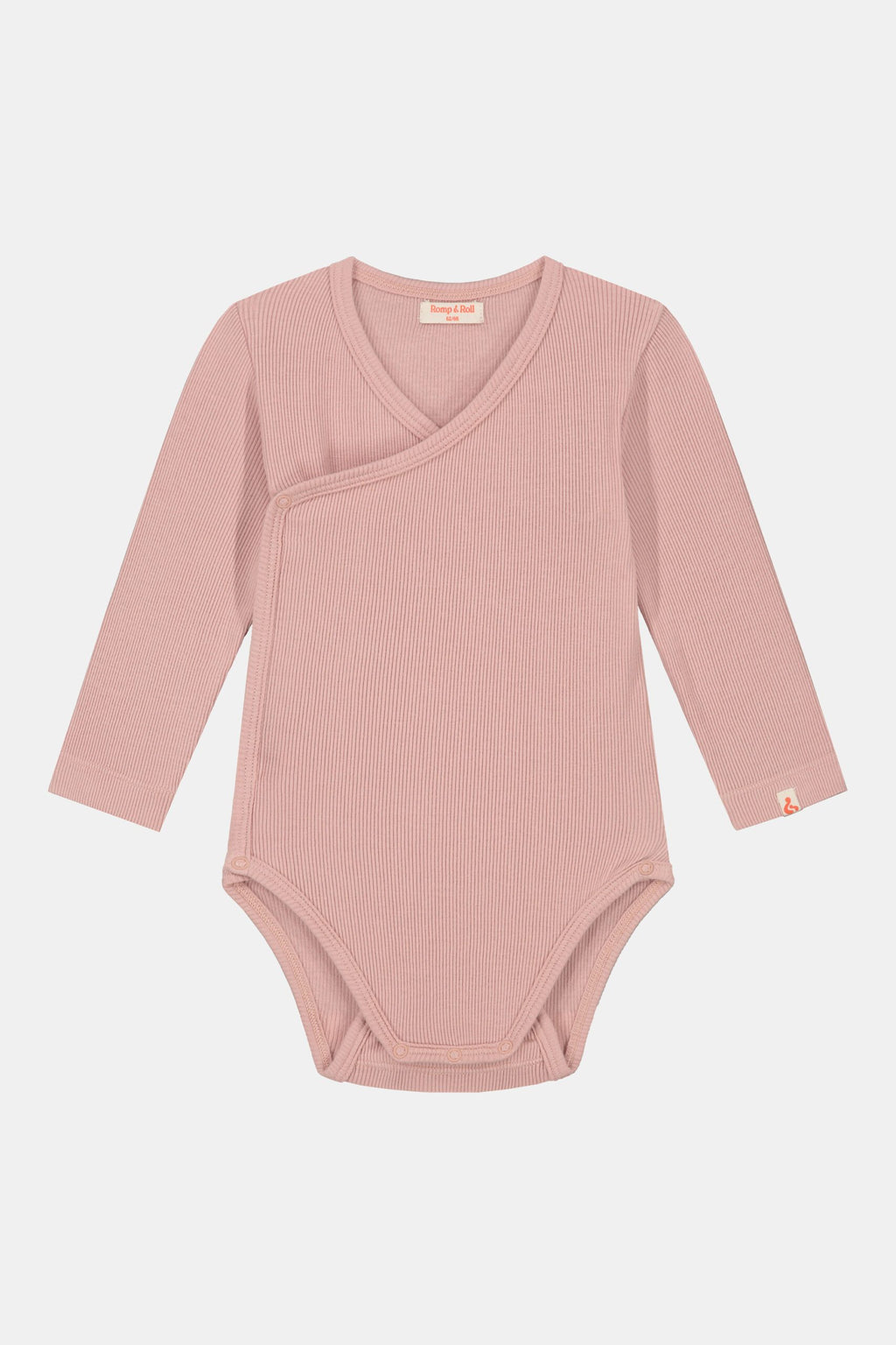 Gerippter Babybody aus 100% Biobaumwolle GOTS zertifiziert und größenverstellbar