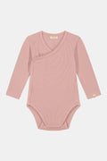 Gerippter Babybody aus 100% Biobaumwolle GOTS zertifiziert und größenverstellbar