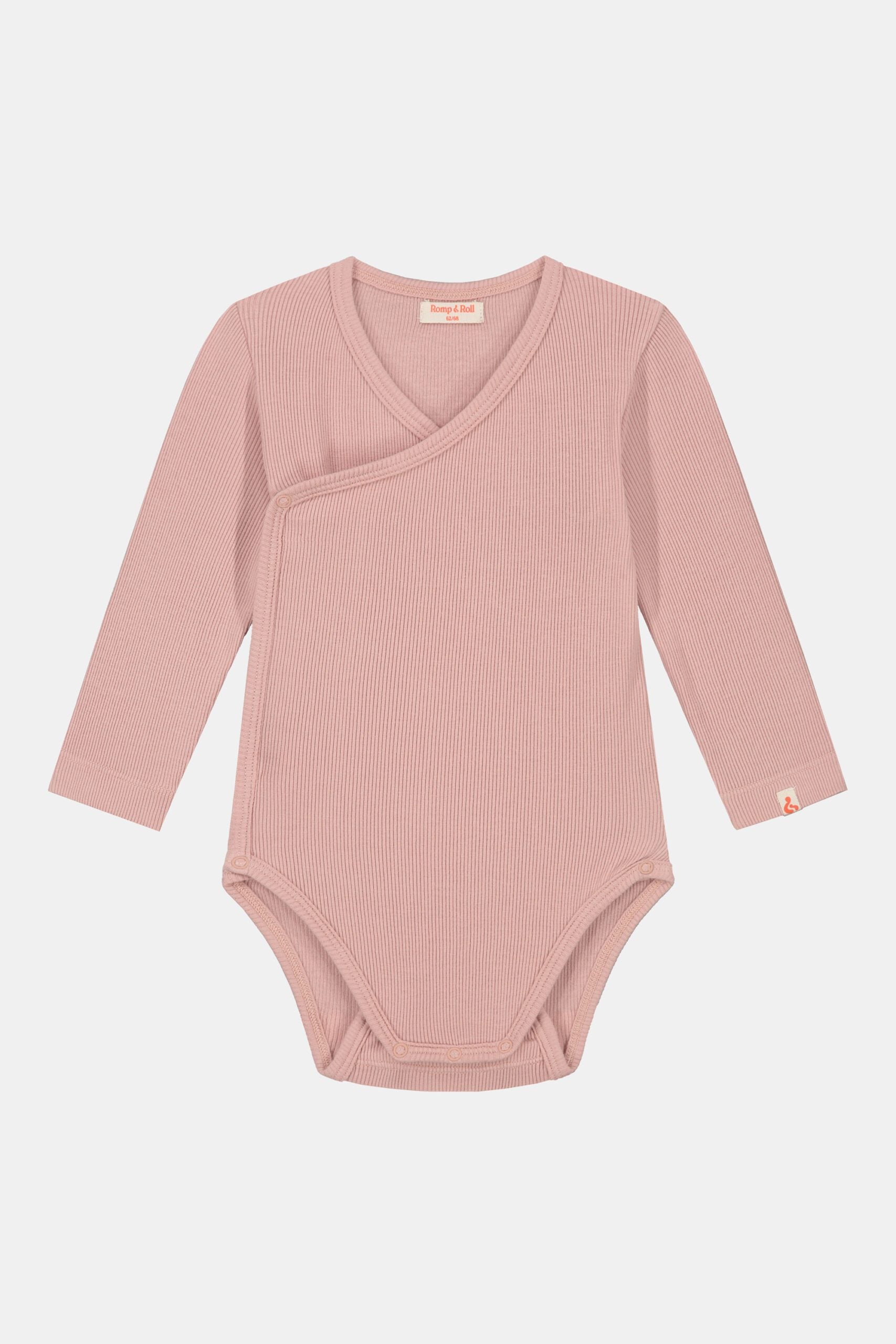 Gerippter Babybody aus 100% Biobaumwolle GOTS zertifiziert und größenverstellbar