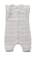 PURI ORGANIC Overall Ajour aus 80% Baumwolle und 20% Seide beigemelange