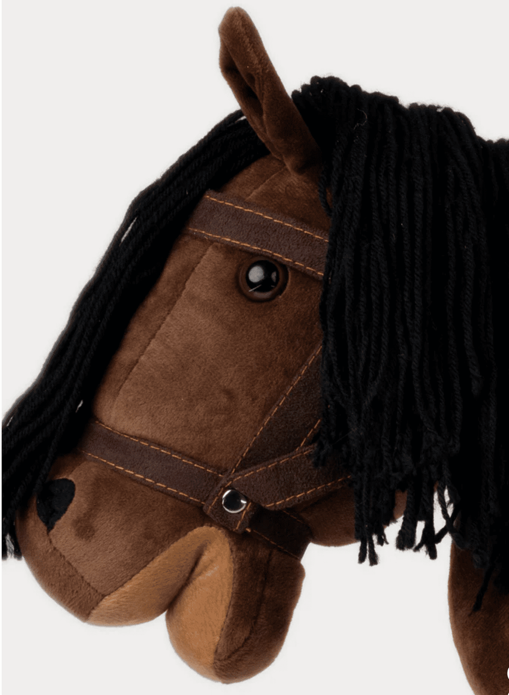 Teddykompaniet Steckenpferd in Farbe braun mit Halfter - Cane Horse brown