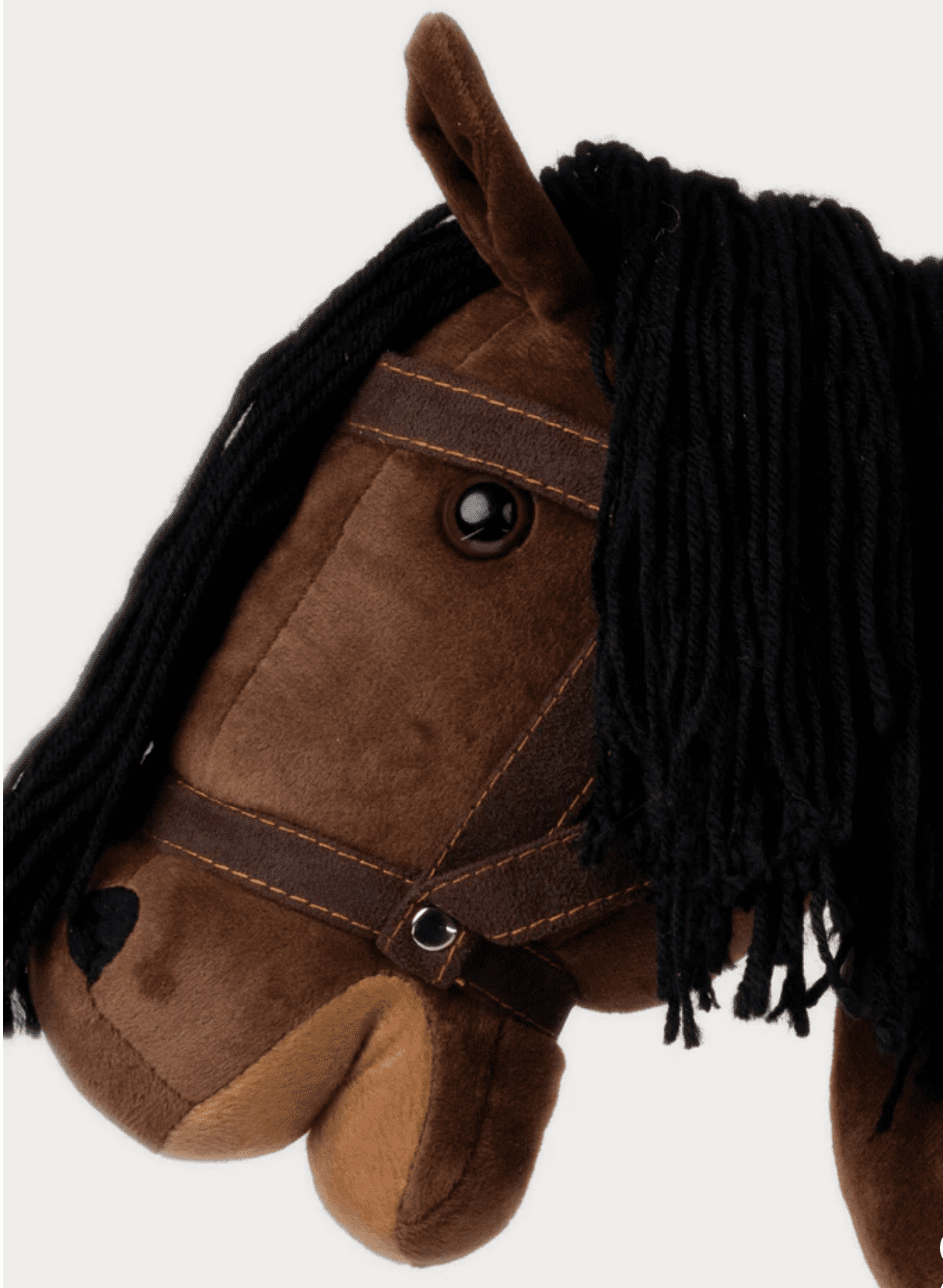 Teddykompaniet Steckenpferd in Farbe braun mit Halfter - Cane Horse brown