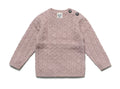 PURI ORGANIC Pullover im Strukturstrick Farbe peanut/altrosé
